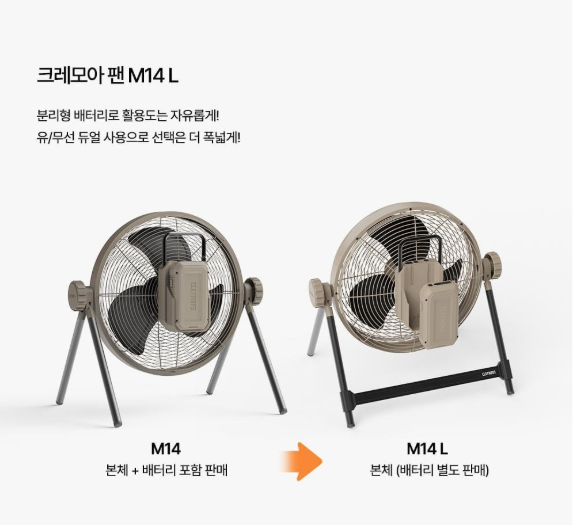 크레모아 팬 M14 L 자세히 알아보기